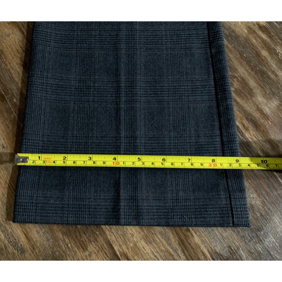 Loft Petite Curvy Plaid Flare Dress Pants Academia Business Professional-4P - Picture 4 of 5